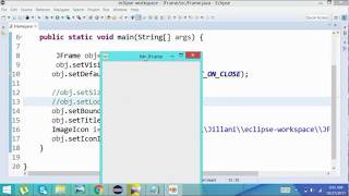 Java Swingurdruhindi05 JFrame04 Set Icon Of JFrame [upl. by Carine]
