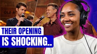 FIRST TIME REACTING TO  Josh Turner and Randy Travis quotKing of the Roadquot [upl. by Karia]