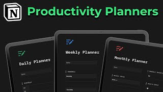 3 Notion Productivity Planners To Increase Your Focus [upl. by Fazeli]