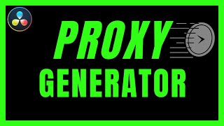 How To Use Blackmagic Proxy Generator In Davinci Resolve 18  Create Proxies Fast [upl. by Nart582]