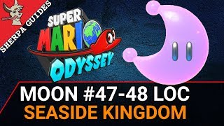 Seaside Kingdom Moon 4748 Stretch Locations  Super Mario Odyssey [upl. by Elyr185]