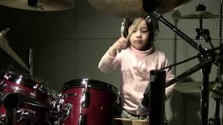 BIRTH  KATTUN Drum Cover by Kanade Sato At the age of 9 [upl. by Korwun]