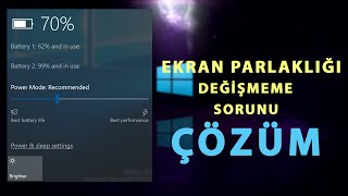 Windows 108187 Ekran Parlaklığı Değişmeme Sorunu Kesim Çözüm [upl. by Nirek47]