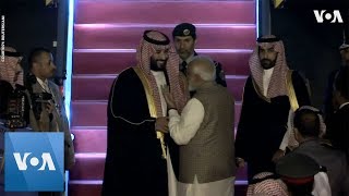 Saudi Crown Prince Mohammed Bin Salman Arrives For TwoDay Trip to India [upl. by Assylem]