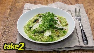 Spring Risotto Recipe with Asparagus [upl. by Heindrick]