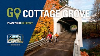 Go Cottage Grove  Cycling Covered Bridges  Eugene Cascades amp Coast [upl. by Anidan971]