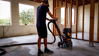 Grinding amp Polishing Our Concrete Floor [upl. by Witcher230]