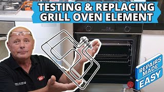 How to Test Diagnose amp Replace a Beko Oven Grill Element [upl. by Ninehc]