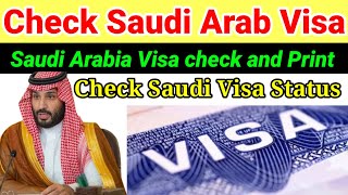 how to check saudi arabia visa by passport number in english  check saudi arab visa by passport num [upl. by Babbette]