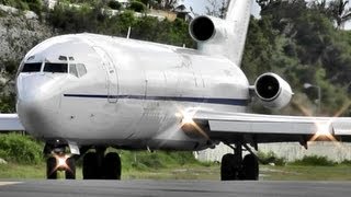 Boeing 727 Loud amp Powerfull Takeoff at Princess Juliana International Airport [upl. by Alleinnad192]