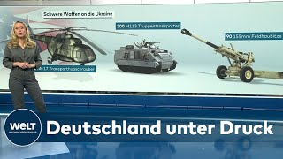 SCHWERE KÄMPFE IN OSTUKRAINE NATOStaaten geben keine Panzer aber viele andere Waffen  WELT Thema [upl. by Richard]