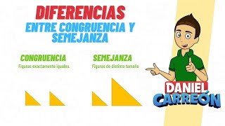 DIFERENCIA ENTRE CONGRUENCIA Y SEMEJANZA Super facil  Para principiantes [upl. by Oilut102]