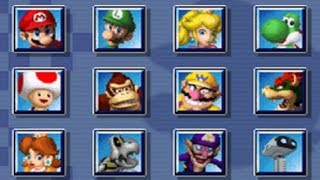 Mario Kart DS  All Characters [upl. by Eissoj]