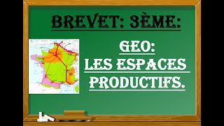 3èmeMutations des espaces productifs  Brevet [upl. by Aleakcim]