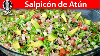 Salpicón de Atún  VickyRecetaFacil [upl. by Eixela421]