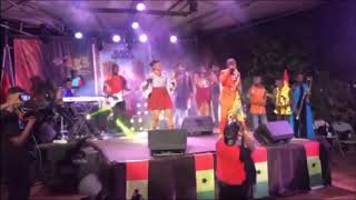 Okyeame Kwame ft Abiana x Atongo Zimba  Bolgatanga Girl Live Performance  MIG Album Launch [upl. by Aimaj]