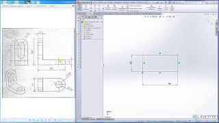 Croquizado 2D con SolidWorks [upl. by Annovy]