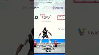 new world junior deadlift record 2655 body weight 59 💪 [upl. by Belac553]