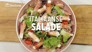 Italiaanse salade met mozzarella en parmaham [upl. by Donielle]