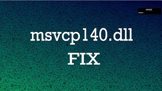 How to Fix MSVCP140dll missing in Windows 108187 All PC games amp software fix [upl. by Irrac]