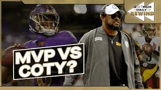 NFL Match Potential Award Winners MVP Hopeful Lamar Jackson faces Coach of the Year Mike Tomlin [upl. by Nuawaj]