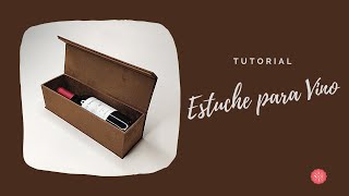 Tutorial Caja para vino  Caja con imán [upl. by Ainad]