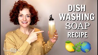 DIY Natural Dishwashing Soap Recipe Demo  Nontoxic Safe ChemicalFree Liquid Dish Soap [upl. by Norrie]