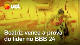 BBB 24 Davi desiste e Beatriz é a 12ª Líder após 15h de disputa [upl. by Louisa578]