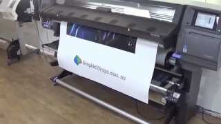 HP 360 Latex Printer  Quick Demo of our new printer 64quot  Wide Format Printer [upl. by Eachelle]