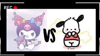 Kuromi vs Pochacco  kawaii Sanrio  kawaii bear 123 [upl. by Id]