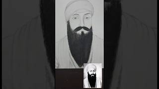 Guru Ramdas rakho sarnai Dhan Shri Guru Ramdas Ji 🙏❤️drawing shorts pencil shading sketch [upl. by Crocker]