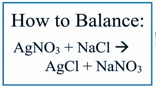 AgNO3  NaCl  AgCl  NaNO3 Silver Nitrate and Sodium Chloride [upl. by Beacham]