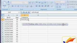 Categorising Excel Data using VLOOKUP [upl. by Meda58]