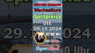 Wetter  Wechselkurs  Ungarn vom 29 Oktober 2024 [upl. by Ziagos]