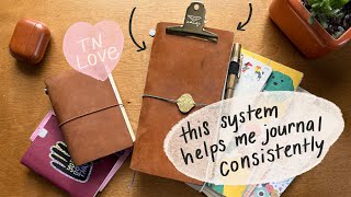 How to JOURNAL with a Travelers Notebook [upl. by Sucramd]