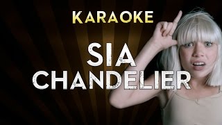 Sia  Chandelier  Lower Key 4 Gb Karaoke Instrumental Lyrics Cover Sing Along [upl. by Rothstein]