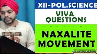 VIVA BASED QUESTIONS ON NAXALITE MOVEMENTS VIVA QUESTIONS ON NAXALITE MOVEMENT [upl. by Benildis]