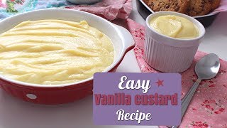 How to make simple Vanilla Custard  Recipe  Daniellas Home Cooking [upl. by Lletniuq]