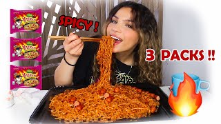 MUKBANG NOUILLES PIQUANTES  🤯🔥 [upl. by Radloff]