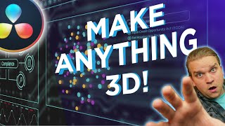 How to MAKE ANYTHING 3D in DaVinci Resolve [upl. by Premer]