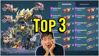 War Robots TOP 3 Most Fun Builds [upl. by Uranie]