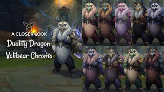 Duality Dragon Volibear Chromas [upl. by Aerbas]