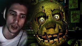 WARNING YOU WILL GET SCARED  xQc Plays Five Nights at Freddys 3  xQcOW [upl. by Kowalski]