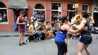 Tuba Skinny plays quotSome Day Ill Be Gone Awayquot on Royal St 41612  MORE at DIGITALALEXA channel [upl. by Jeunesse]