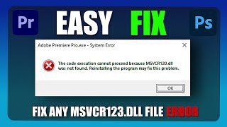 msvcp120dll Was Not Found  Fix  For Any Program Easy amp Fast [upl. by Lari]