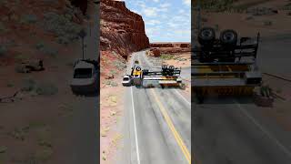 Realistic Highway Car Crashes 64  BeamNGdrive [upl. by Gonagle]