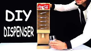 How to make a drink dispenserfountain homemade machine from cardboard [upl. by Llednik243]