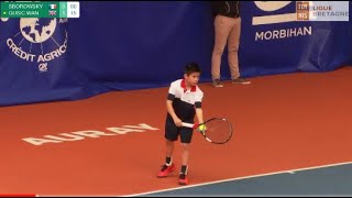 SBOROWSKY FRA vs GUSIC GBR  Open Super 12 Auray Tennis  Boys Final [upl. by Armat]