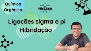 Hibridação sp sp2 e sp3  Ligações sigmas e pi [upl. by Woolley]