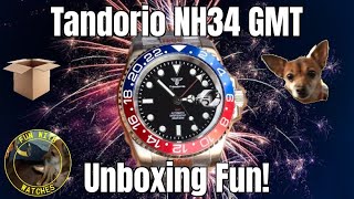 Tandorio NH34 GMT Watch Unboxing Fun [upl. by Sachsse]